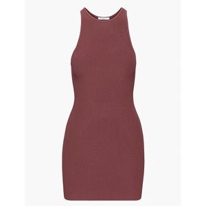 NWT Aritzia Babaton Winslet Dress, Small, Sundried Red